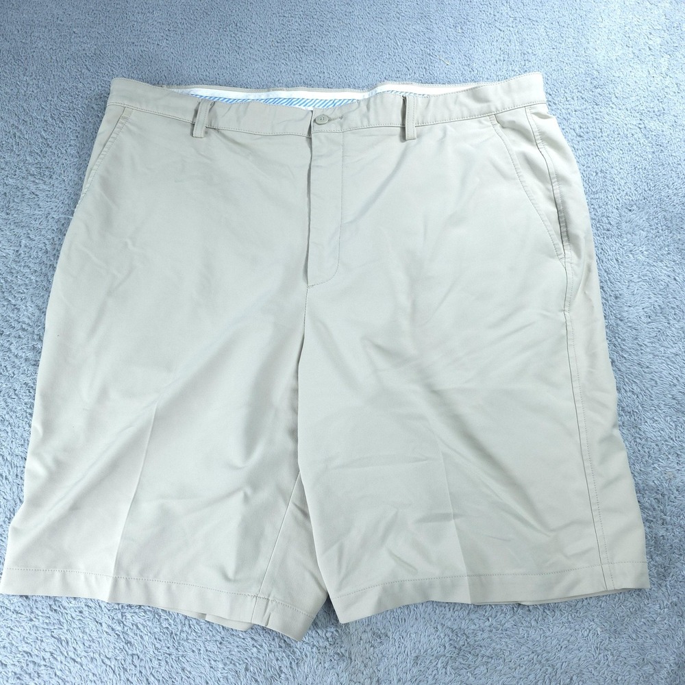 FootJoy Shorts Mens 42 Beige Chino Golf Stretch 10 Inseam Casual Summer